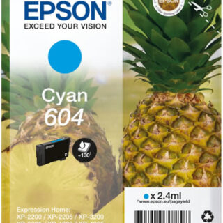 Cartuccia Originale EPSON 604C Ciano C13T10G24010 2,4 ml. 130 pagine