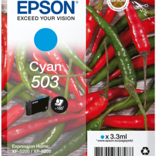 Cartuccia Originale EPSON 503C Ciano C13T09Q24010 3,3 ml. 165 pagine