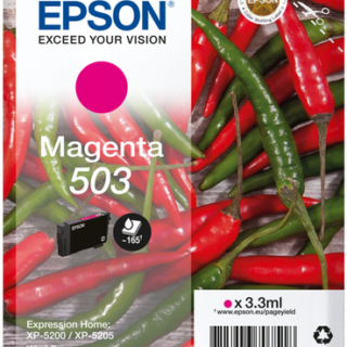 Cartuccia Originale EPSON 503M Magenta C13T09Q34010 3,3 ml. 165 pagine